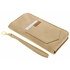 Beige universeel Denim Jeans portemonnee hoesje maat L Beige universeel Denim Jeans portemonnee hoesje maat L