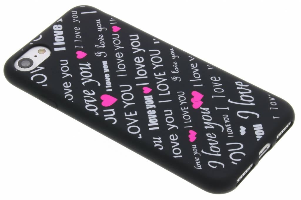 Image of I love you glow in the dark TPU case voor de iPhone 7