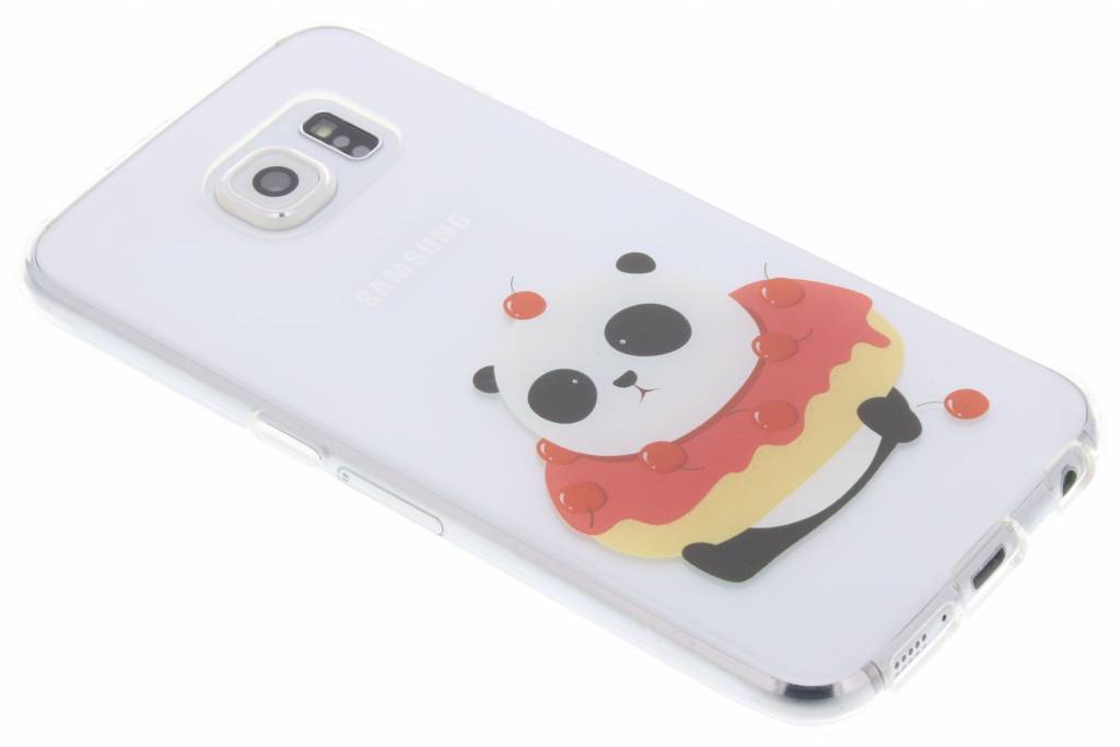 Image of Panda Cherry Donut TPU hoesje voor de Samsung Galaxy S6