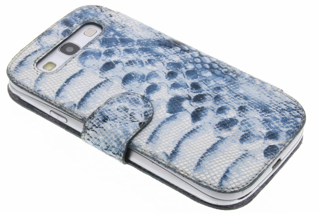 Image of Booklet slim animal snake voor de Samsung Galaxy S3 / Neo - Blue