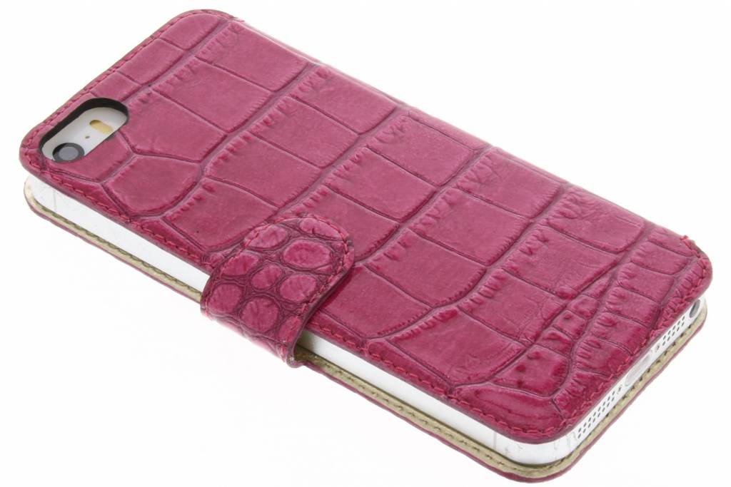 Image of Booklet Slim Glam voor de iPhone 5 / 5s / SE - Fuchsia