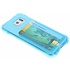 Blauw TPU hoesje met vakje voor de Samsung Galaxy S6 Blauw TPU hoesje met vakje voor de Samsung Galaxy S6