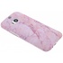 Roze marmer design hardcase hoesje voor de HTC M8 / M8s Roze marmer design hardcase hoesje voor de HTC M8 / M8s
