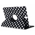 Zwarte 360° draaibare polka dot tablethoes voor de Samsung Galaxy Tab S3 9.7 Zwarte 360° draaibare polka dot tablethoes voor de Samsung Galaxy Tab S3 9.7