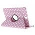 Roze 360° draaibare polka dot tablethoes voor de Samsung Galaxy Tab S3 9.7 Roze 360° draaibare polka dot tablethoes voor de Samsung Galaxy Tab S3 9.7