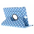 Blauwe 360° draaibare polka dot tablethoes voor de Samsung Galaxy Tab S3 9.7 Blauwe 360° draaibare polka dot tablethoes voor de Samsung Galaxy Tab S3 9.7