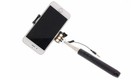 Zwart compacte selfie-stok met licht Zwart compacte selfie-stok met licht