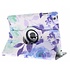 360° draaibare bloemen design tablethoes voor de iPad 2 / 3 / 4 360° draaibare bloemen design tablethoes voor de iPad 2 / 3 / 4