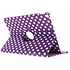 Paarse 360° draaibare polka dot tablethoes voor de iPad Pro 12.9 (2017) Paarse 360° draaibare polka dot tablethoes voor de iPad Pro 12.9 (2017)