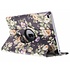360° draaibare zwart bloemen design hoes voor de iPad (2018) / (2017) 360° draaibare zwart bloemen design hoes voor de iPad (2018) / (2017)