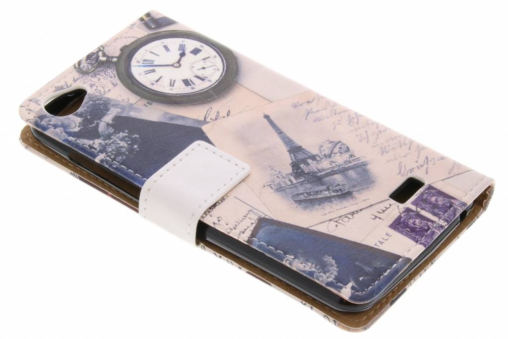 Eiffeltoren design TPU booktype hoes voor de Acer Liquid Z6E Eiffeltoren design TPU booktype hoes voor de Acer Liquid Z6E