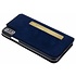 Bugatti Donkerblauwe Parigi Ultrasuede Booklet voor de iPhone Xs / X Bugatti Donkerblauwe Parigi Ultrasuede Booklet voor de iPhone Xs / X
