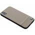 BMW Taupe Logo Leather Hard Case voor de iPhone Xs / X BMW Taupe Logo Leather Hard Case voor de iPhone Xs / X