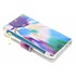 Kleuren design luxe portemonnee hoes voor de iPhone 5 / 5s / SE Kleuren design luxe portemonnee hoes voor de iPhone 5 / 5s / SE
