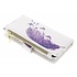 Paarse veer design luxe portemonnee hoes voor de iPhone 8 / 7 Paarse veer design luxe portemonnee hoes voor de iPhone 8 / 7