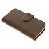 Bruine 11-vaks wallet case voor de iPhone 5 / 5s / SE Bruine 11-vaks wallet case voor de iPhone 5 / 5s / SE