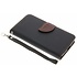 Zwarte blad design TPU booktype hoes voor de Motorola Moto G5 Zwarte blad design TPU booktype hoes voor de Motorola Moto G5