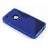 Blauw S-line flexibel TPU hoesje voor iPhone 4(s) Blauw S-line flexibel TPU hoesje voor iPhone 4(s)
