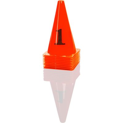 Gymstick Genummerde Pilonen set 10 stuks