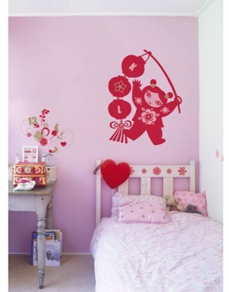 Meisjes decoraties stickers met o.a. ballet, bloemen, mode ...