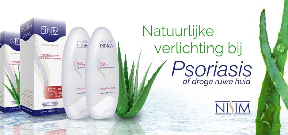 Verlichtende behandeling psoriasis of droge ruwe huid