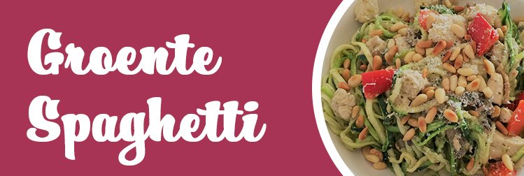 Groente pasta een gezond alternatief!