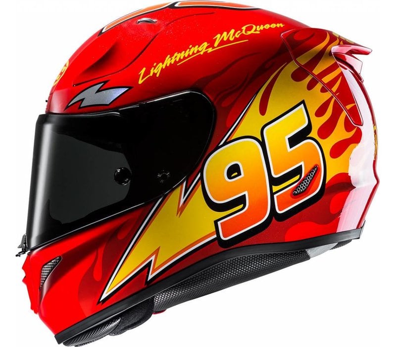 Buy HJC RPHA 11 Lightning McQueen Helmet and get a Free Extra Visor ...