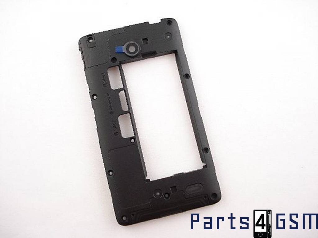 Nokia X Dual Sim Middle Cover Black 8003208 Parts4gsm nokia x dual sim middle cover black 8003208 parts4gsm