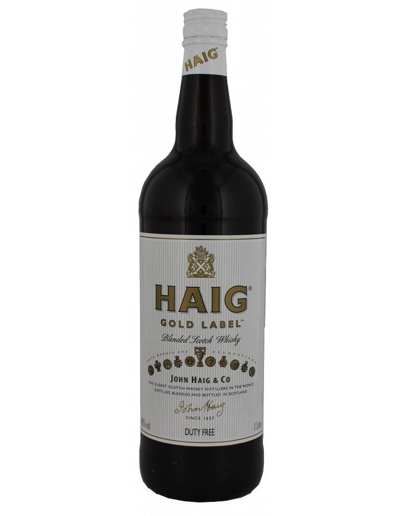 This is a photo of Punchy Haig Gold Label Original Blended Scotch Whisky It's just an image of Punchy Haig Gold Label Original Blended Scotch Whisky