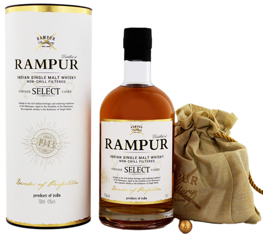 Rampur Vintage Select Casks Single Malt Whisky 0,7L -GB- - Luxurious ...