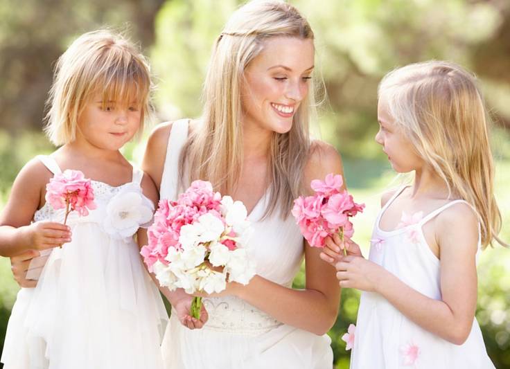 Bruid sieraden, voor mama en haar mini-bruidje