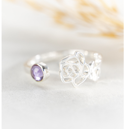 Birthstone Ring 'Geboortebloem'
