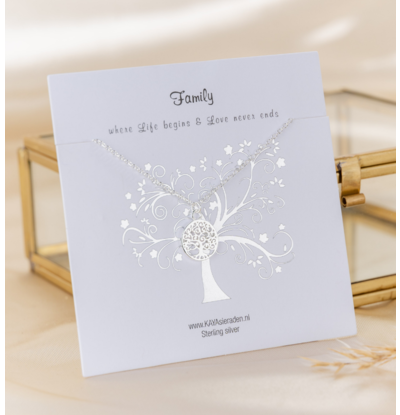 Ketting met Wenskaart 'Levensboom'