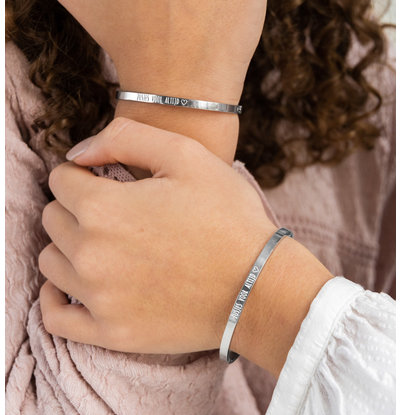 Slavenarmband Set 'Zusjes Voor Altijd'
