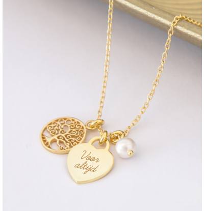 Levensboom Ketting met Gravure