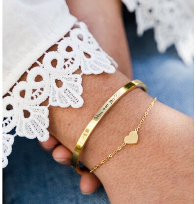 Slavenarmband Set 'Lovely' | 2 armbanden Stainless Steel