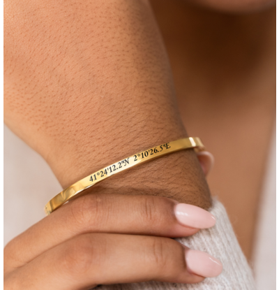 Slavenarmband met Coördinaten
