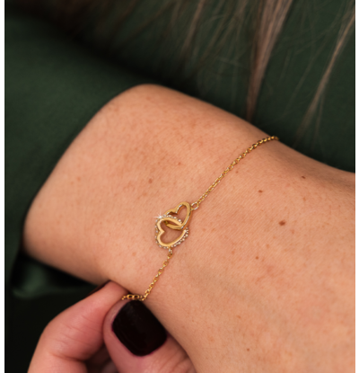 Hartjes Armband Pavé met Kristallen