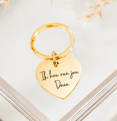 Beste Dochter Ter Wereld - Hart Sleutelhanger - Bella Mia