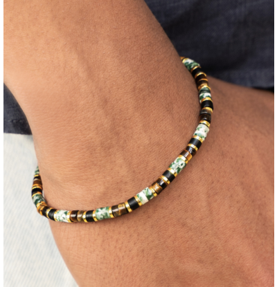 Edelsteen Armband Heren | Groene Jade