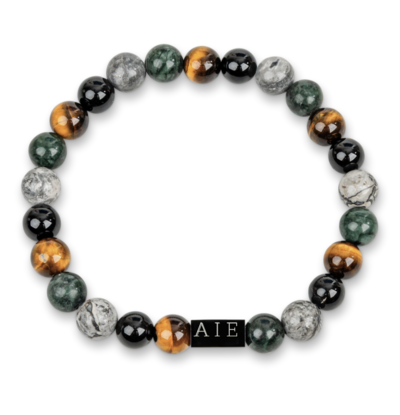Edelstenen Armband Heren Mixed Forest
