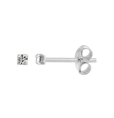 s.Oliver oorknopjes 925 sterling zilver meisjes kinderoorbellen, met synthetische zirkonia, 0,6 cm, zilver, ster, geleverd in een sieradengeschenkdoos, 2018521