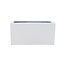 Fiberstone Brillant Jort Flowerpot - élégant dans la peinture blanc brillant!