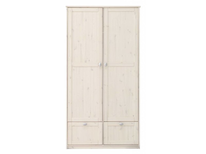 LIFETIME Kleiderschrank mit 2 Türen und Schubladen in whitewash ... LIFETIME Kleiderschrank mit 2 Türen und Schubladen in whitewash ...