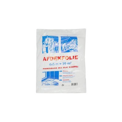 Afdekfolie 4X5 Meter Extra - 0,07mm Dik