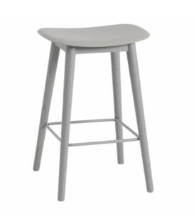 Normann Copenhagen Form Barstool - Blue-Oak-H. 65 cm