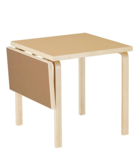 Artek - Aalto foldable table DL81C birch, Vapour / Smokey blue 