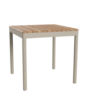 Fritz Hansen Fritz Hansen Pelagus Table teak, light ivory 75 x 75