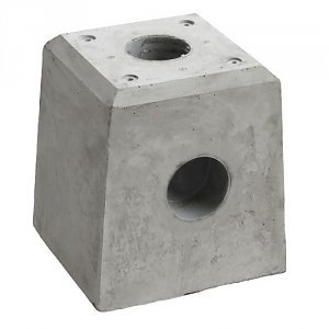 Betonpoeren voor een aluminium terrasoverkapping