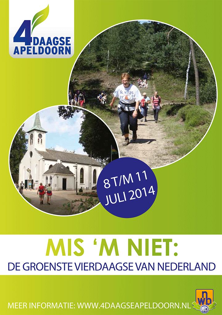 4daagse Apeldoorn, mis 'm niet